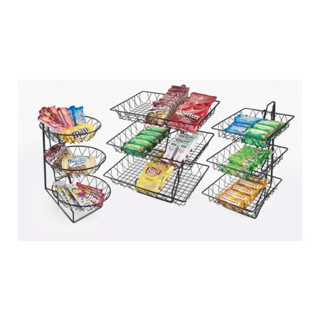 Cal-Mil Cal-Mil Square Wire Merchandiser 2 Tier 12"W x 15"D x 15"H 1293-2